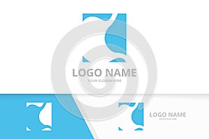 Creative stomach logo design. Gastrointestinal tract logotype design template..