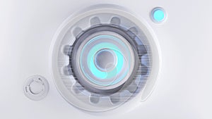 Creative technology background object 3d-illustration