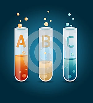 Creative Template test tube glass banner