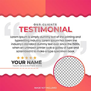 Creative Testimonial, Quote , Infographic Template