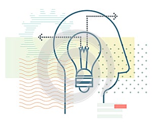 Creative Thinking Process Development - Illustration