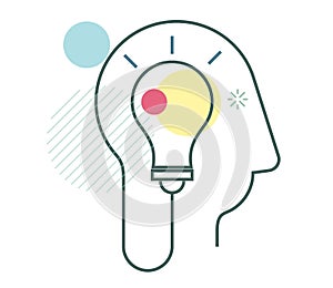 Creative Thinking Process Development - Illustration