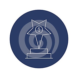 creative topper award trophy icon