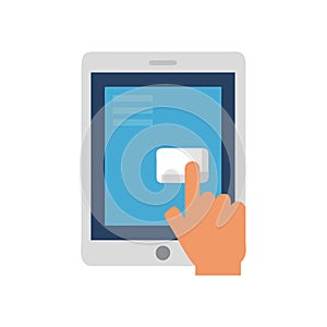 Creative Touchscreen Device Icon for Digital Interaction
