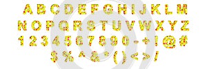 Creative typeset- stylish classic font. 3d illustration character collection