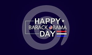 Creative Typography in Honor of Barak Obama Day photo