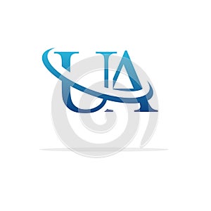 Creative UA logo icon design
