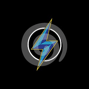 This is creative and unique electric logo.