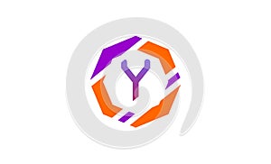 Creative unique letter Y logo design