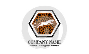 creative unique tiger design logo