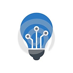 Creative vector glyph colour icon