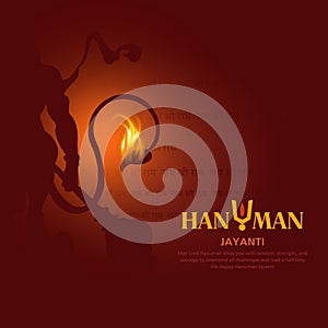 Creative vector illustration of Hanuman Jayant photo
