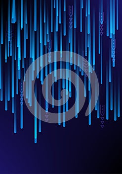 Creative vector illustration of line. Computer background art design