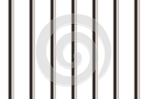 Creative vector illustration of metal realistic detailed prison bars window isolated on transparent background. Art design jail br