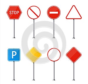Creative vector illustration of road sign isolated on background. Art design. Abstract concept graphic element. Mockup template fo