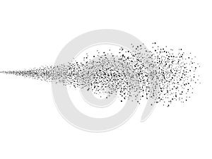 Creative vector illustration of water spray mist isolated on white background. Art design cloud of atomizer.