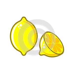 Creative vector lemon illustration