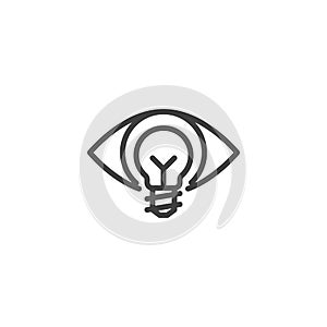 Creative vision line icon