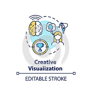 Creative visualization concept icon