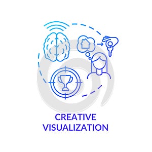 Creative visualization concept icon