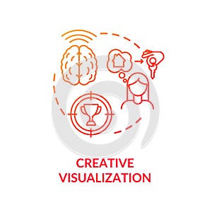 Creative visualization concept icon