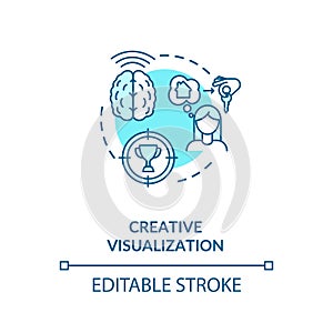 Creative visualization concept icon