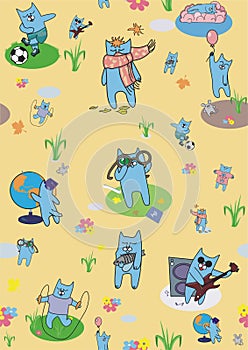 Creative wallpapers cats