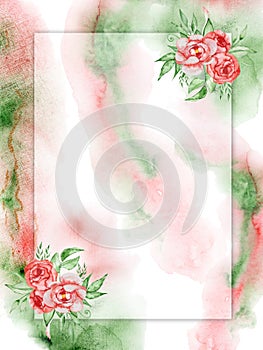 Creative watercolor textured papers. Wedding, marriage, bridal, birthday, Valentine`s day.