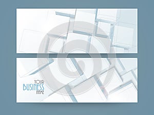 Creative website header or banner for business.