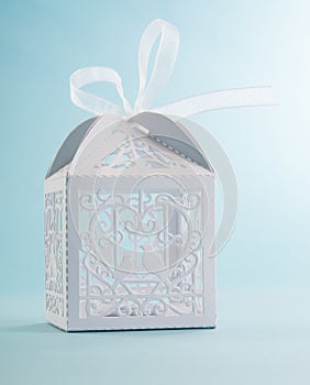 Creative white present box