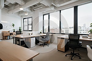 creative workplace modern cabinet empty no office interior contemporary co-working center