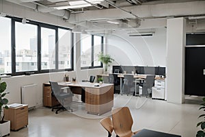 creative workplace modern cabinet empty no office interior contemporary co-working center