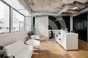 creative workplace modern cabinet empty no office interior contemporary co-working center