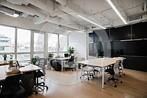 creative workplace modern cabinet empty no office interior contemporary co-working center