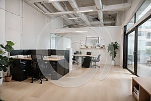 creative workplace modern cabinet empty no office interior contemporary co-working center