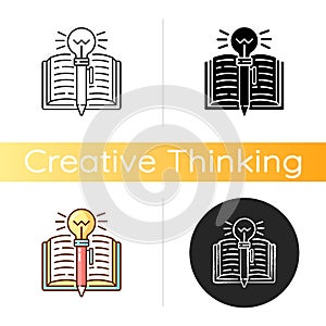 Creative writing icon