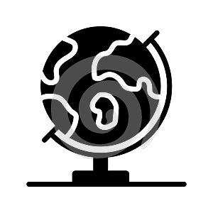 Creatively designed icon of table glob, concept vector of geography in trendy style