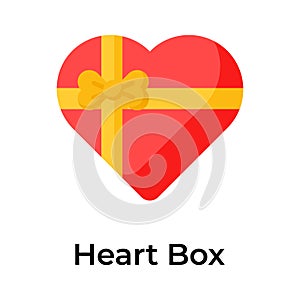 Creatively designed vector of gift box with heart, surprise gift, mothers day present