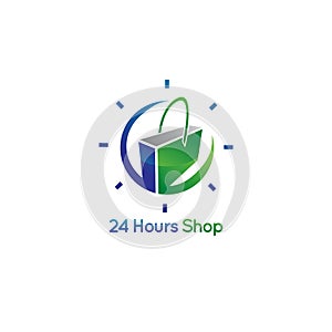 24 hours e-commerce logo