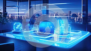 creativity blue innovation background