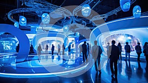 creativity blue innovation background