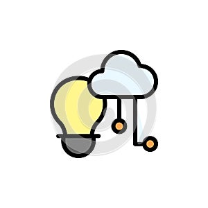 Creativity, brain, cloud icon. Simple color with outline vector elements of innovations icons for ui and ux, website or mobile