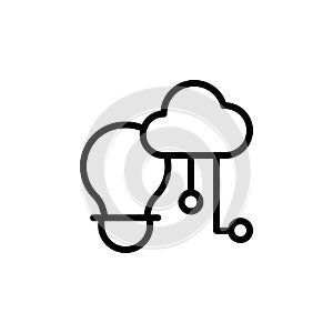 Creativity, brain, cloud icon. Simple line, outline vector elements of innovations icons for ui and ux, website or mobile