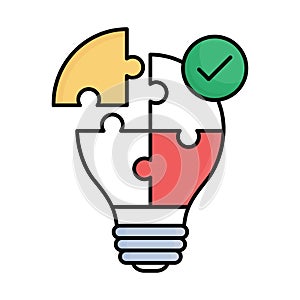 Creativity fill inside vector icon which can easily modify or edit