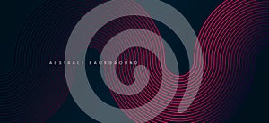 creativity geometric curves on gradient pattern background