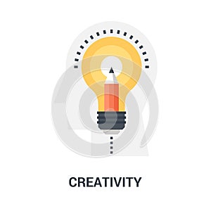 Creativity icon concept