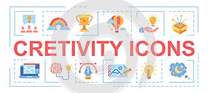 Creativity icons banner