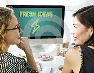 Creativity Ideas Lightning Imagination Inspiration Concept