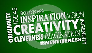 Creativity Imagination Inventive Word Collage