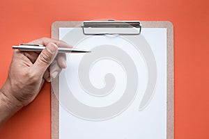 Creativity inspiration,ideas concept with notepad and businessman photo
